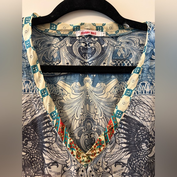Johnny Was Silk Blouse - Picture 4 of 8